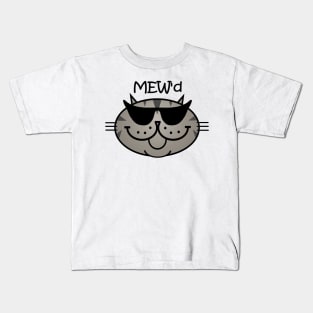 MEW'd - Cool Grey Tabby Kids T-Shirt